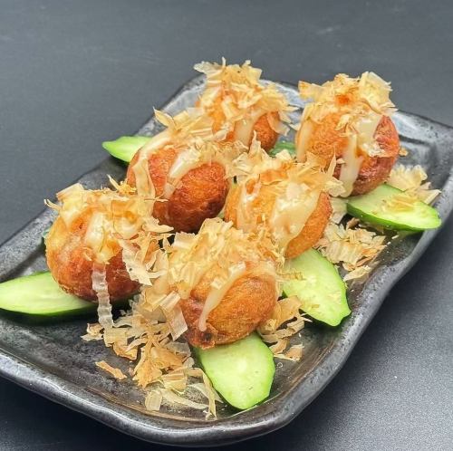 Fried octopus balls
