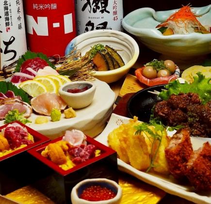 [Early Bird Bonus] Premium All-You-Can-Drink [2025 Year-End Party Course] Horse Sashimi, Steak, and Hamburger!