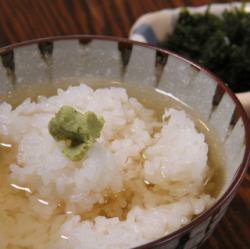 焼きばら干し海苔出汁茶漬け
