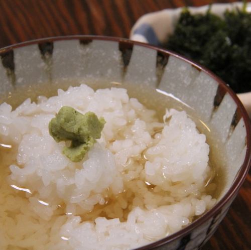 焼きばら干し海苔出汁茶漬け