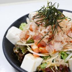 豆腐の和風サラダ