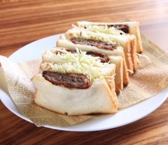 Kuroge Wagyu Mince Cutlet Sandwich