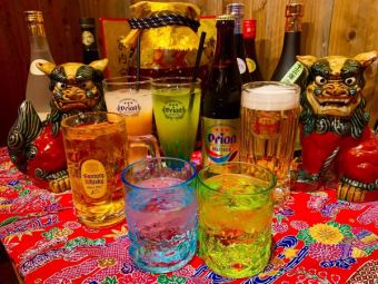 [Enjoy Okinawa] 90 minutes all-you-can-drink for 3,058 yen! *Additional charge required for ordering one dish per person.