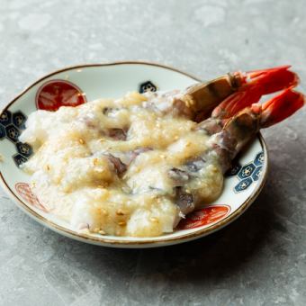 にんにくが効いたエビ