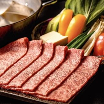 しゃぶしゃぶコース！黒豚コウネ、本日のおすすめ和牛、〆、デザート付き8800円(税込)