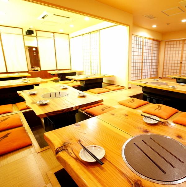 [Completely private room for up to 50 people] The horigotatsu seats on the first floor can be reserved for up to 50 people.Please feel free to contact us for groups.