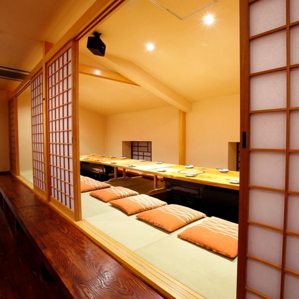 [Private room with horigotatsu seats for 16 to 26 people] The horigotatsu seats on the 2nd floor are completely private rooms, so they are perfect for entertaining and entertaining your loved ones.Please use it according to the number of people and scene for various banquets!