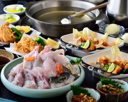 [Affordable price with all-you-can-drink] Fugu tasting banquet “Kana” course: 9000 yen (tax included)!!