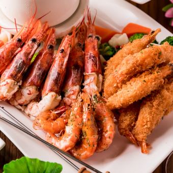 Reservation only [3 hours all-you-can-eat] All-you-can-eat luxury shrimp platter caught near the Caribbean Sea [4000 yen → 3500 yen]