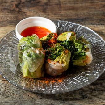 生春巻き（海老アボカド or 生ハムチーズ）