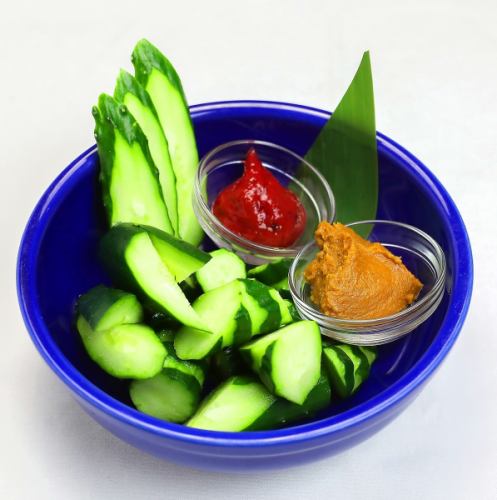 Cucumber ready-to-eat miso or plum