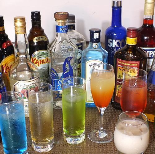 A variety of cocktails!