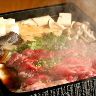 Horse meat sukiyaki Sakura pan 1 serving