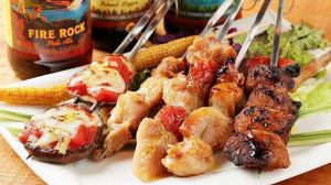 Assorted BBQ skewers 5 skewers