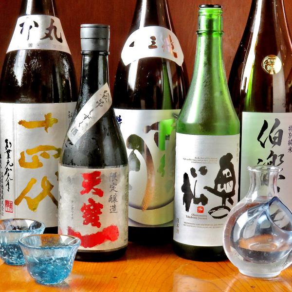 種類豊富な焼酎・日本酒