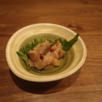 赤貝ヒモの昆布〆