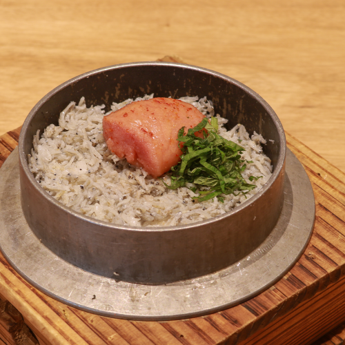 しらすと明太子釜飯
