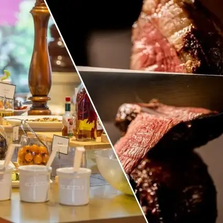 【忘年会・新年会のパーティプランに!!】6500円飲み放題付シュラスコ10種セット