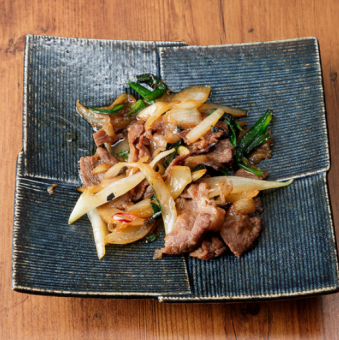 牛肉のスタミナ炒め