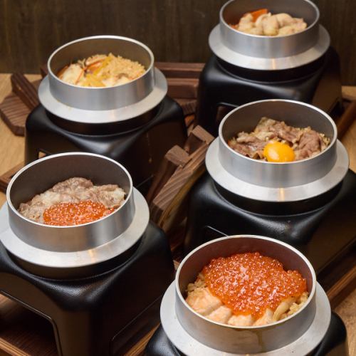 豊富な具材たっぷりの釜めし♪