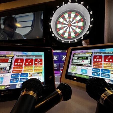 15名様以上のご予約でカラオケ歌い放題付き♪【本格シーシャと２時間飲み放題セット】/ダーツ付