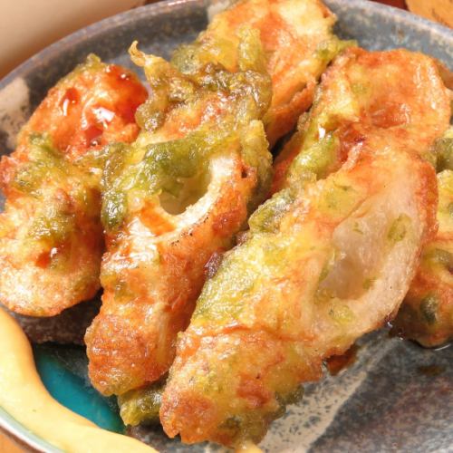 Deep-fried chickens with Isobe