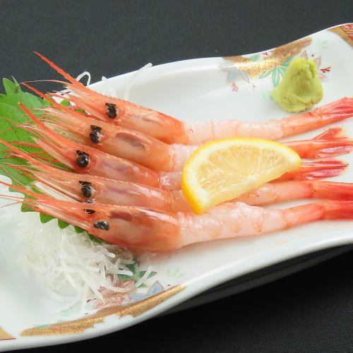 Sweet shrimp sashimi