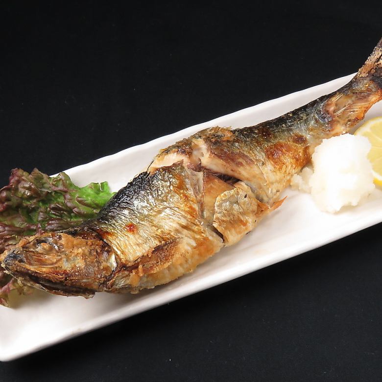 Grilled whole herring