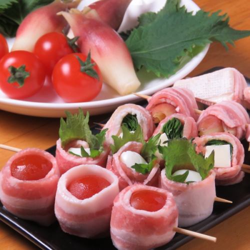 Assortment of 5 vegetable rolls