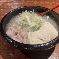 Braised beef tendon and hot spring tofu in salt