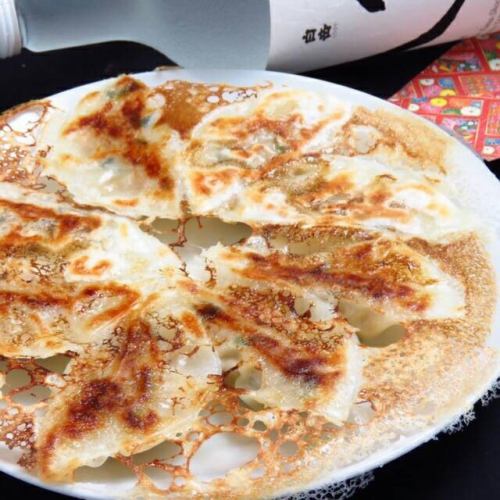 homemade fried gyoza