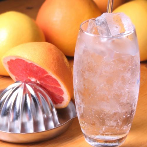 Freshly squeezed grapefruit sour is also available all-you-can-drink! Course/single item all-you-can-drink