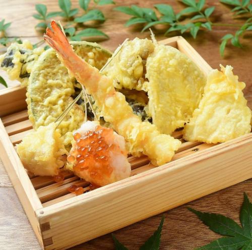 米油100％で揚げる天ぷら