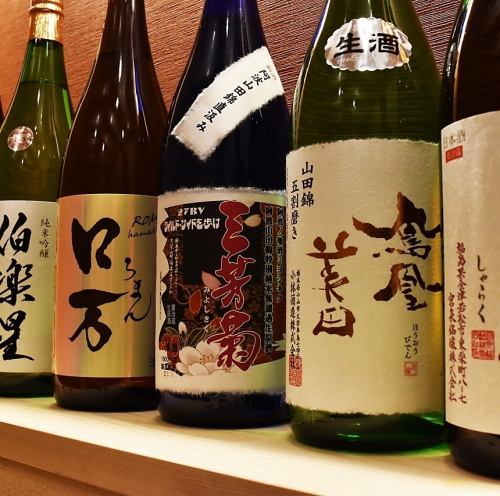 Plenty of Japanese sake