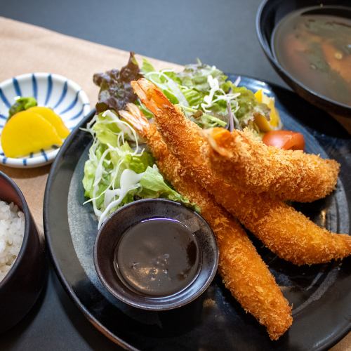 足赤海老フライ定食