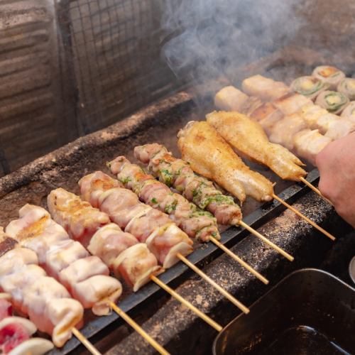 こだわりの串焼きが絶品