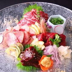 【熊本名物】特選馬刺しと馬しゃぶ、馬握り等郷土の会席,110分飲み放題込み全9品 9000円(税込)