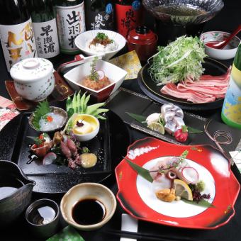 【歓迎会コース】お手軽会席コース：ネギ塩牛タン串等全7品+120分飲み放題付⇒5000円(税込)
