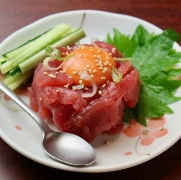 鮪ユッケ