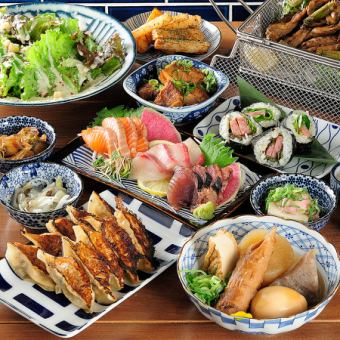 [All-you-can-drink for 3 hours every day!] A wide variety of popular menu items ◆ 8 dishes for 4,500 yen course