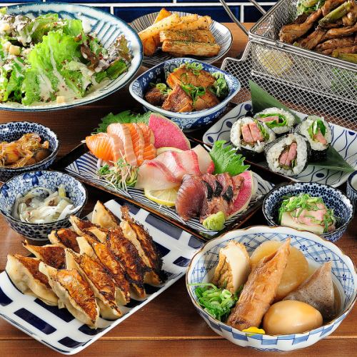 [120 minutes (last order 100 minutes) all-you-can-drink included!] A luxurious selection of delicacies ◆ 9 dishes for 5,000 yen course