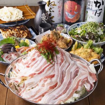 [120 minutes (last order 100 minutes) with all-you-can-drink!] Motsunabe or eruption kimchi nabe and 3 kinds of sashimi, etc. ◆ 8 dishes in total 4,500 yen (tax included)