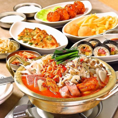 韓国美食を贅沢に味わえます！飲み放題付きで大満足間違いなし！