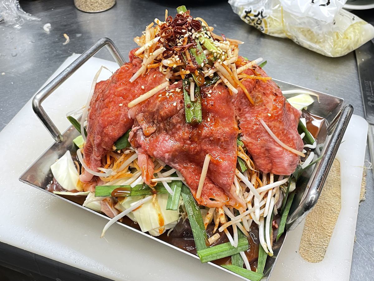 てっちゃん鍋　＋ロース