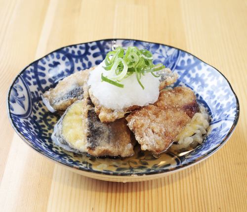 さんまと茄子の揚げびたし