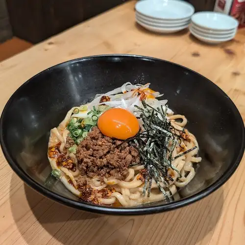 月見坦々まぜそば
