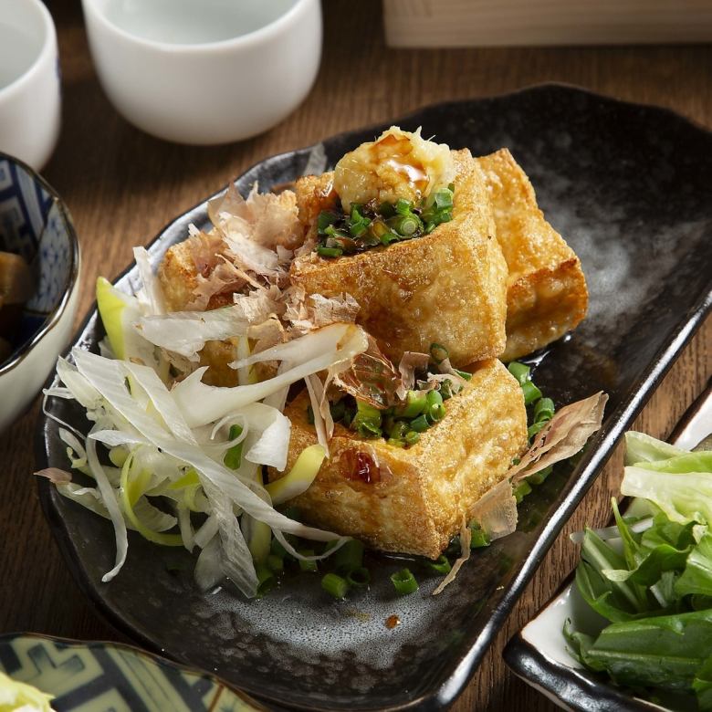 外はカリッと厚揚げ