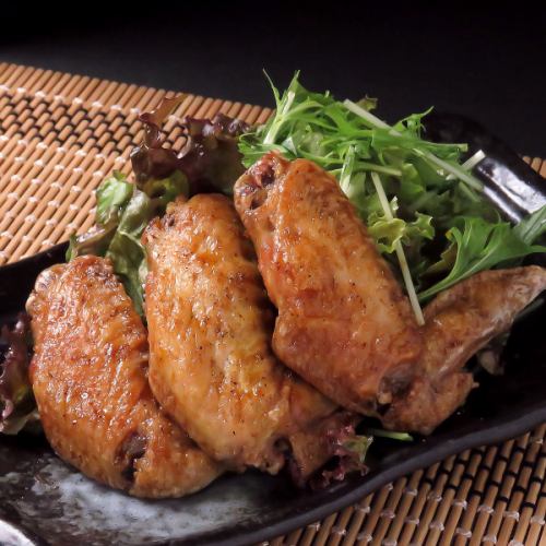 Teppan-style fried chicken wings
