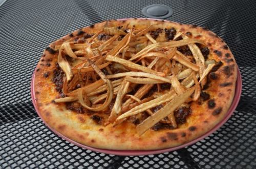 New Burdock and Meat Sauce Pizza