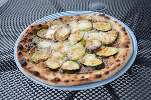 Zucchini and Dengaku Miso Pizza